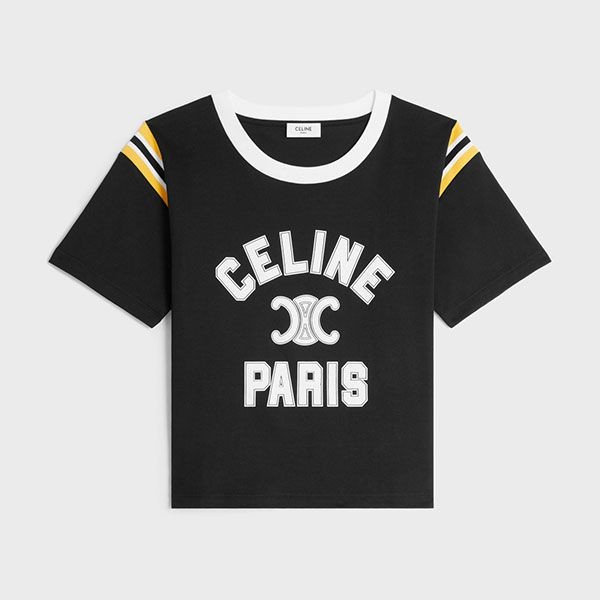 大人気!!新色!!セリーヌ PARIS コットン ジャージー Tシャツ 偽物 ロゴ トリオンフ 2X99C671Q.38WL