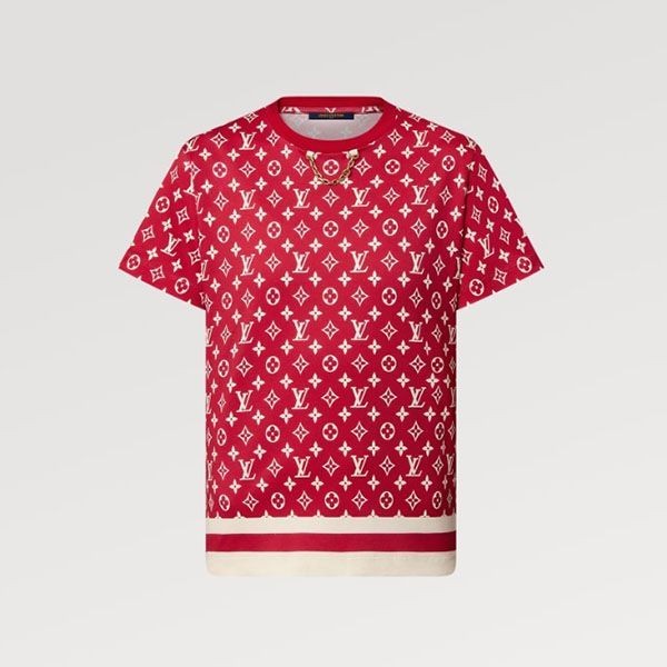 ルイヴィトン LV モノグラム Tシャツ 偽物 半袖 2色 1AB7IA