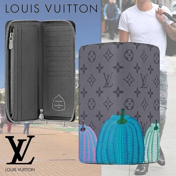 数量限定版ルイヴィトン LV × YK 草間彌生 ジッピーウォレット 偽物 長財布 M81971