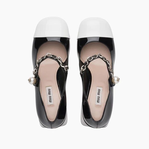 MiuMiu Patent leather pumps パテントレザーパンプス 偽物 2色 5I248D