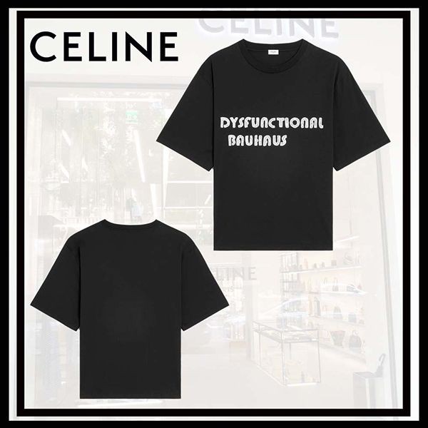 【セールで奇跡の入荷！】セリーヌ 偽物 DYSFUNCTIONAL Tシャツ コラボ コットン 2X54F671Q.38XC