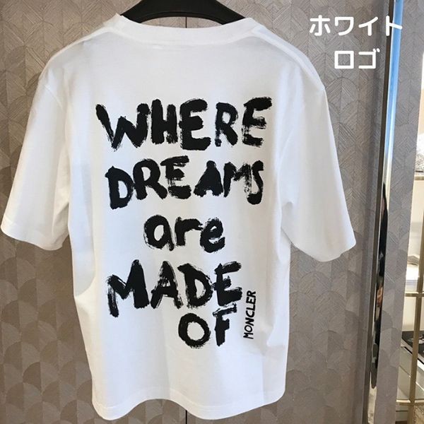 限定コラボ【モンクレール x Alicia Keys 偽物】ロゴTシャツ☆２色