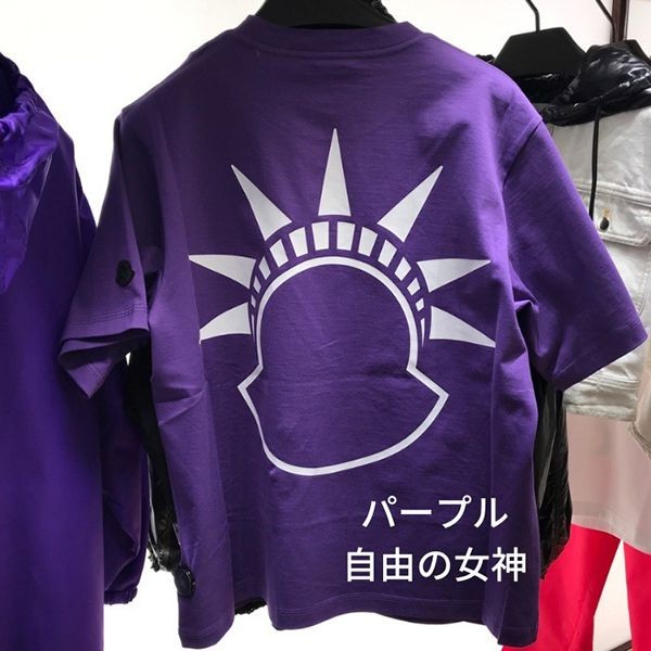 限定コラボ【モンクレール x Alicia Keys 偽物】ロゴTシャツ☆２色