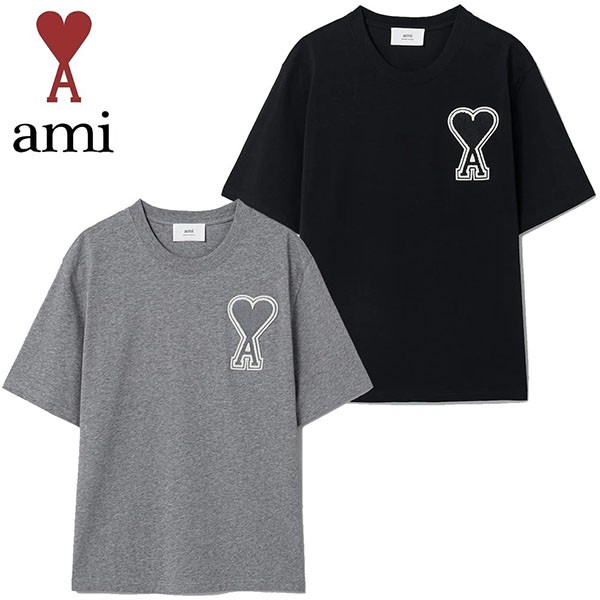 ★AMI★刺繍ロゴhalf Tシャツ コピー