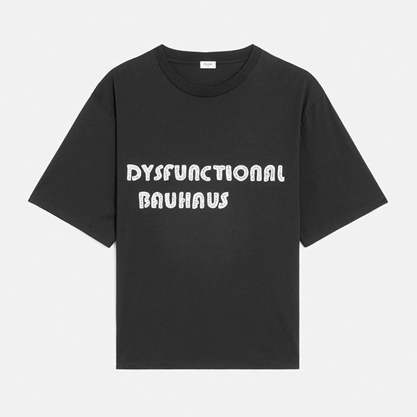 【セールで奇跡の入荷！】セリーヌ 偽物 DYSFUNCTIONAL Tシャツ コラボ コットン 2X54F671Q.38XC