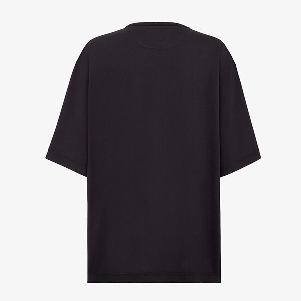 稀少フェンディ by MARC JACOBS ブラック ジャージー Tシャツ 偽物 FS7934AMGUF1K1W