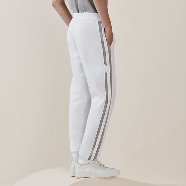 エルメス コピー Run H jogging pants トラックパンツ 白