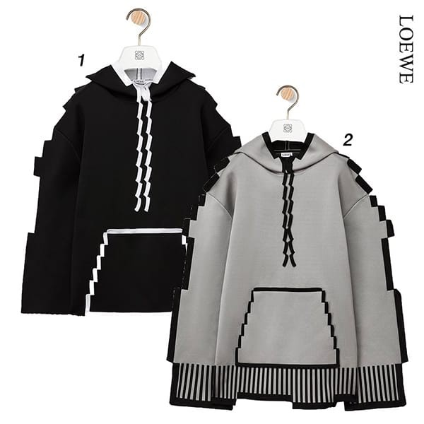 超入手困難ロエベ pixel hoodie テクニカルニット 偽物 ピクセルパーカー 2色 H526Y14KF6