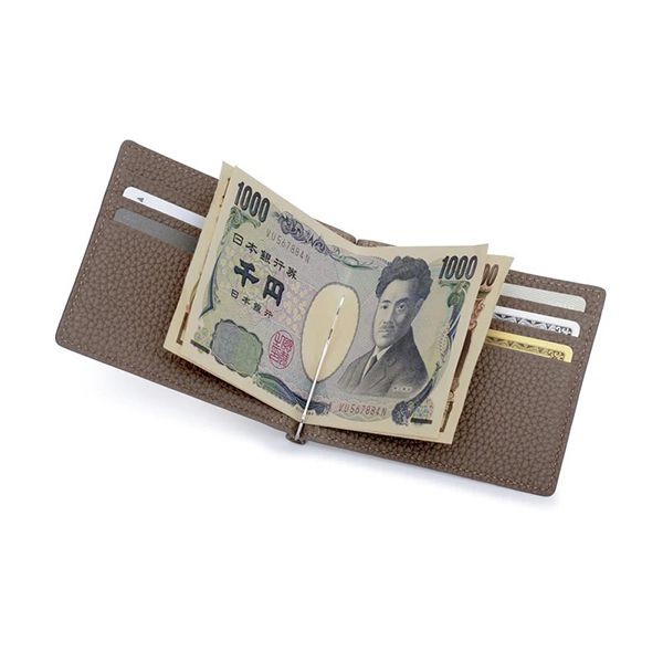 完売色あり！【ボナベンチュラ】マネークリップ 偽物 折りたたみ財布 2つ折り