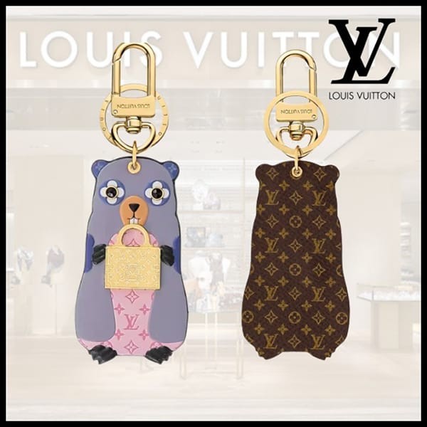 安いルイヴィトン キーホルダー 偽物 LV マーモット M01350