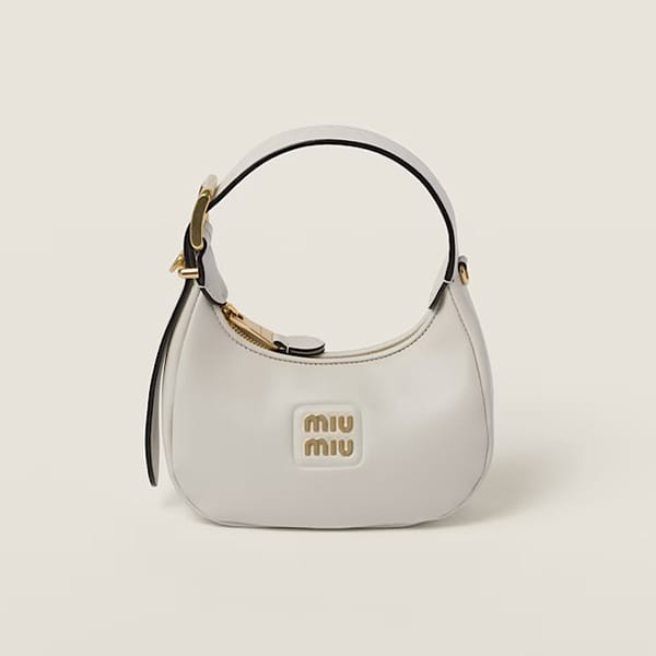 ☆超人気☆ミュウミュウ コピー レザー ホーボーバッグ 4色 miu2231