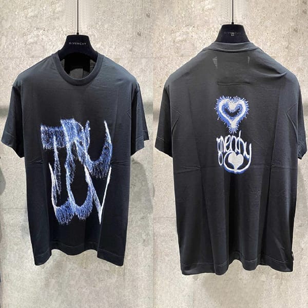 人気No1ジバンシィ 偽物 Love プリント オーバーサイズ Tシャツ BM716N3YH3