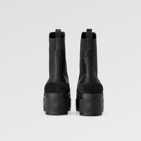 新色登場★ルイヴィトン スーパーコピー アンクルブーツ 黒 1AC7W0
