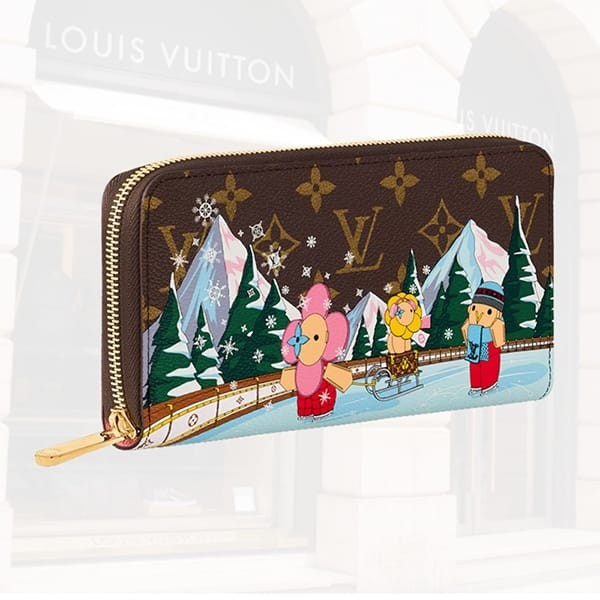 [送料無料]【Xmas限定♪】ルイヴィトン ヴィヴィエンヌホリデー ジッピーウォレット 偽物 長財布 3色 M82839