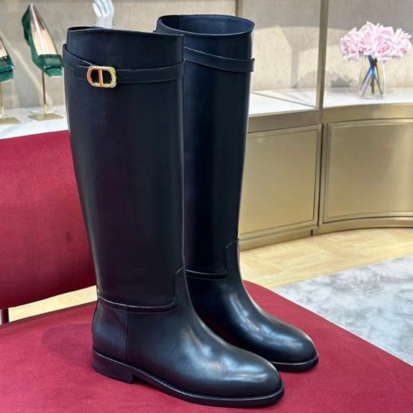 【ブティック】【シンプルなのにオシャレ☆】ディオール ロングブーツ 偽物KDI828VEA