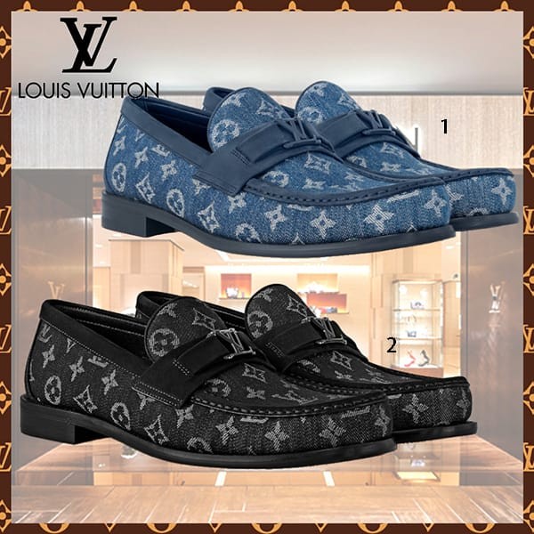 可愛いルイヴィトン メジャー ライン ローファー 偽物 2色 lv222322