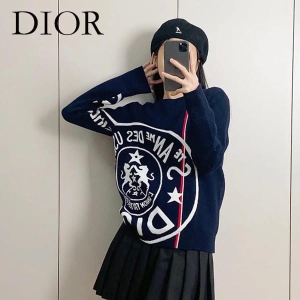 即納でお届けディオール DIORALPS ニット セーター 偽物 324S55AM073_X9330