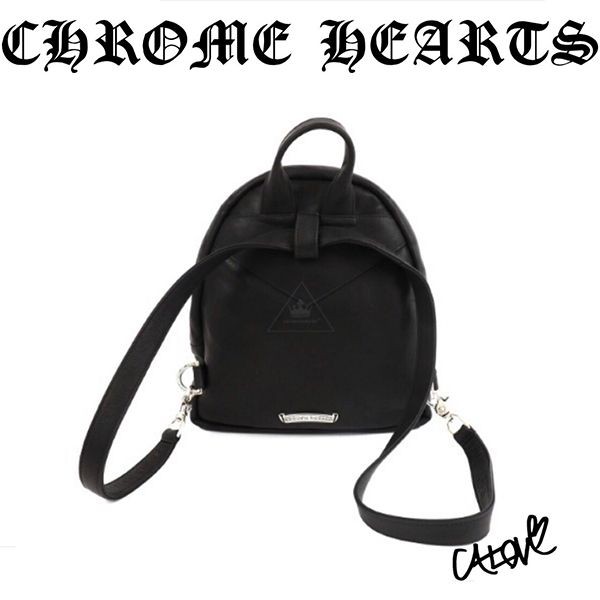 クロムハーツ スーパーコピー【Back to School】CHハート◆ﾚｻﾞｰﾊﾞｯｸﾊﾟｯｸ･BLK12159