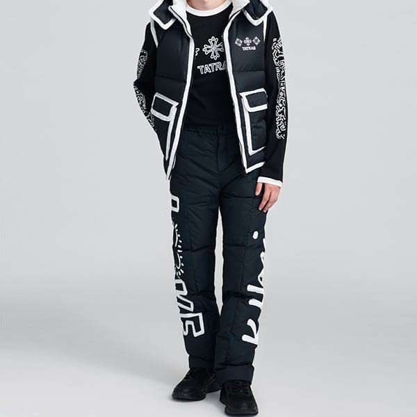 追跡付きで安心届け【限定品】タトラス 偽物 ×Keith Haring LETTO ダウンパンツ MTKI23A5117