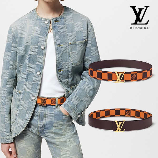 ルイヴィトン ベルト 偽物  LV イニシャル 40MM リバーシブル M8461U