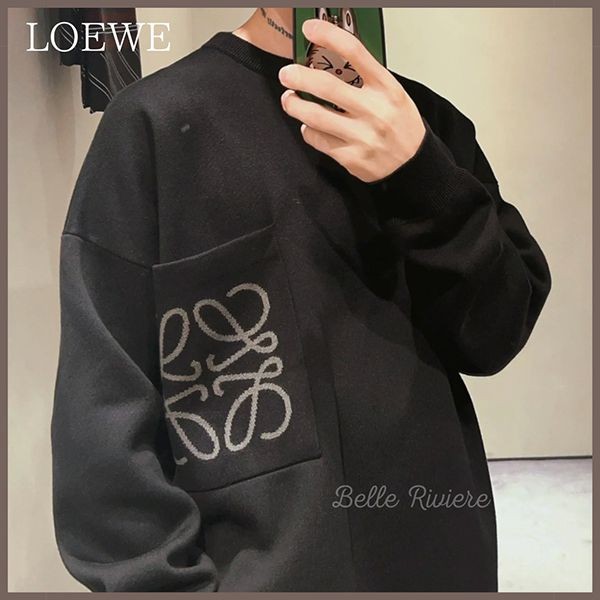 魅力的な新作【ロエベ】アナグラム 偽物コットン ブレンド スウェット 2色 lw01261