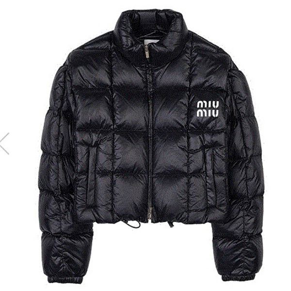 ●ミュウミュウ●今年流行りのショートクロップダウン 偽物●２色ML957