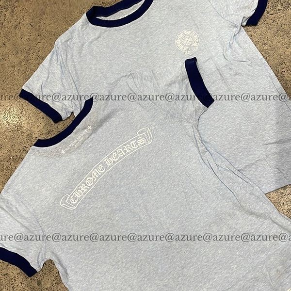 人気で可愛い☆クロムハーツ HorseshoeロゴTee Tシャツ 偽物グレー/ブラック03067