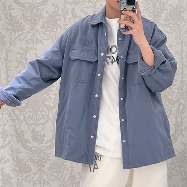 セレクトのおしゃれ☆ディオール オーバーシャツ コットンギャバジン 偽物 2色 413D587AY540_C585