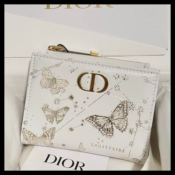 ☆超人気☆ディオール CARO ダリアウォレット 偽物 Butterfly S5173UBXZ_M933