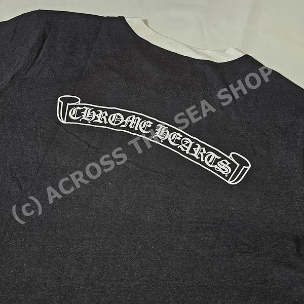 ★クロムハーツ★スクロール 偽物HorseShoe Logo レディース Tシャツ03062