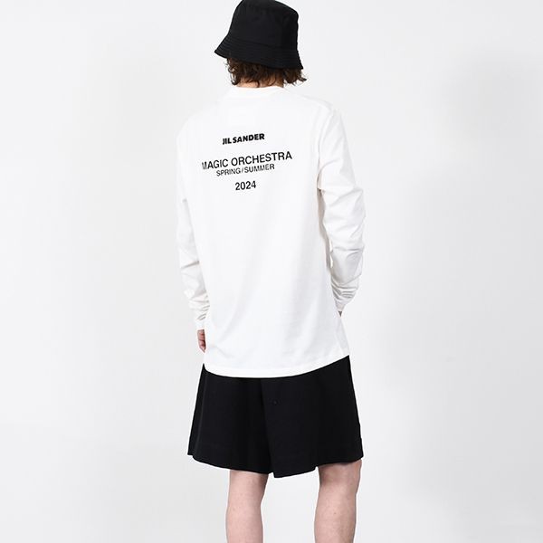 ジルサンダー バックプリント 長袖Tシャツ 偽物J22GC0172