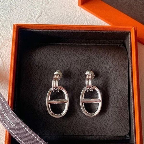 エルメス シェーヌダンクル ピアス コピー シルバー H120501B 00