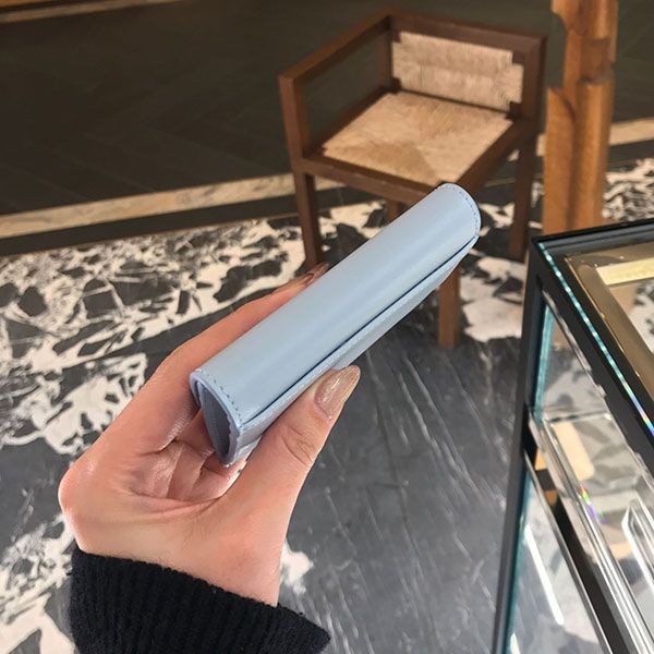 洗練デザイン♪セリーヌ トリオンフフラップ付きカードホルダー 10I583DPV.07PB
