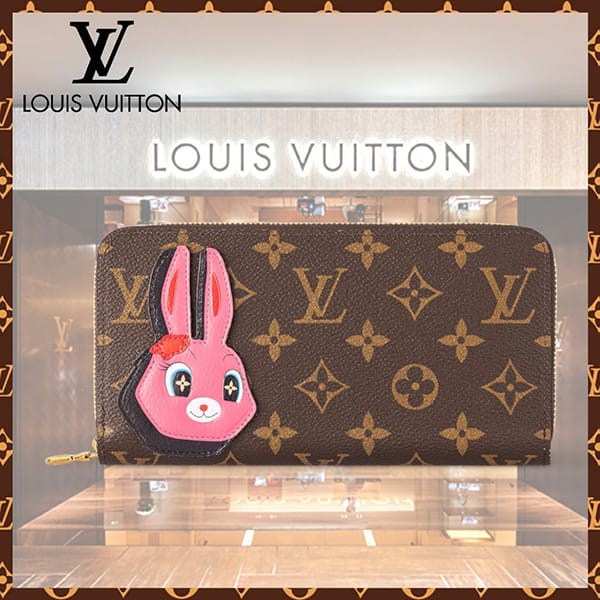 ルイヴィトン ★ ジッピーウォレット LV 長財布 偽物 うさぎ M83689