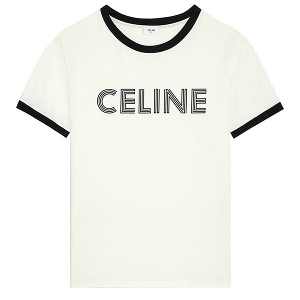特別価格！セリーヌ コットンジャージー ルーズ 半袖 Tシャツ コピー w24050211