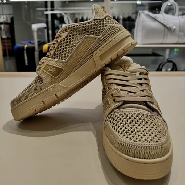 おすすめ ルイヴィトン LV トレイナー・ライン スニーカー コピー 1ACVV1 茶色