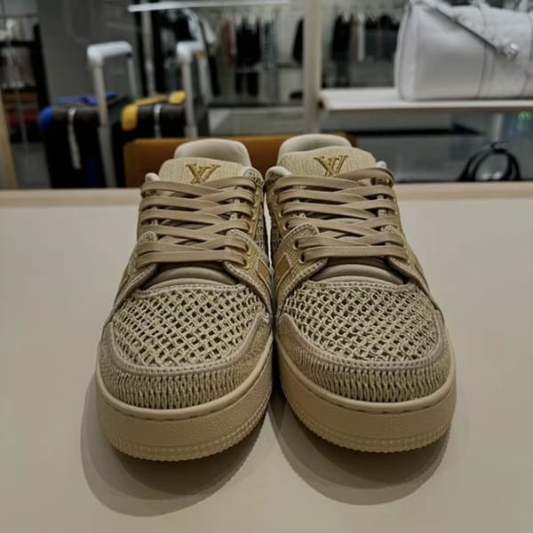 おすすめ ルイヴィトン LV トレイナー・ライン スニーカー コピー 1ACVV1 茶色
