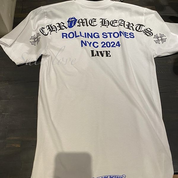 高級ブランド＋クロームハーツ＋ローリングストーンズ NYC ポケットTシャツ 偽物 ch2407023