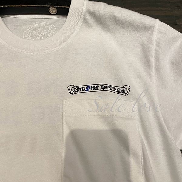 高級ブランド＋クロームハーツ＋ローリングストーンズ NYC ポケットTシャツ 偽物 ch2407023