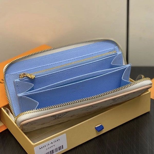 即日発送サービスルイヴィトン ジッピー・ウォレット モノグラム ジャカード m83456