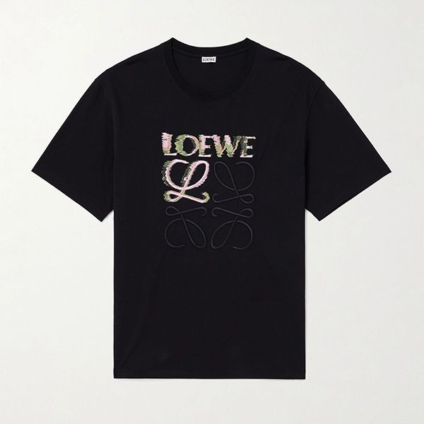 人気で可愛い☆ロエベ tシャツ コピーコットン リラックスフィット 半袖 tシャツ 2色low8031