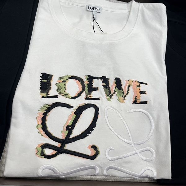 人気で可愛い☆ロエベ tシャツ コピーコットン リラックスフィット 半袖 tシャツ 2色low8031