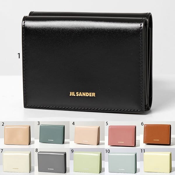 【使いやすさ抜群】ジルサンダー 偽物 三つ折り財布 折りたたみ財布 ミニ 11色 jie516541