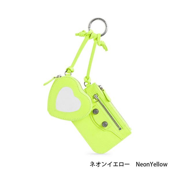 【万能でかわいい♡】バレンシアガ le cagole clip ハート コピーの鏡付カードケース b08281