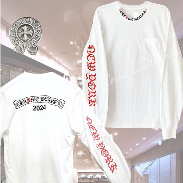 新色登場★＋クロームハーツ＋ローリングストーンズ nyc コピー 長袖tシャツ ch09191
