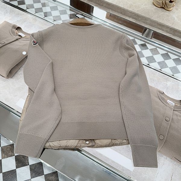 注目!モンクレール カーディガン 偽物 padded wool cardigan☆j20939b0
