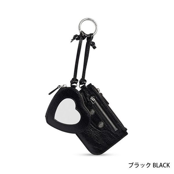 【万能でかわいい♡】バレンシアガ le cagole clip ハート コピーの鏡付カードケース b08281