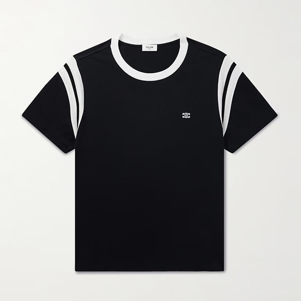 関税なしセリーヌ トリオンフ コットン レギュラー tシャツ パロディ 2x30o671q.38aw