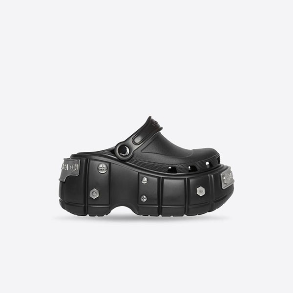 バレンシアガ HARDCROCS サンダル ラバー ブラック 偽物 687398W1S8N1081