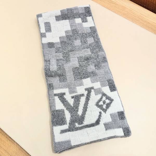 プレゼントに最適ルイヴィトン 暖かいもこもこ マフラー コピー ダモフラージュ m93391